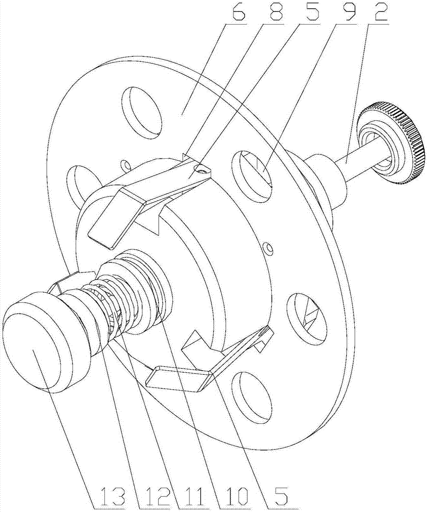 Quick roll replacing packaging tape chuck