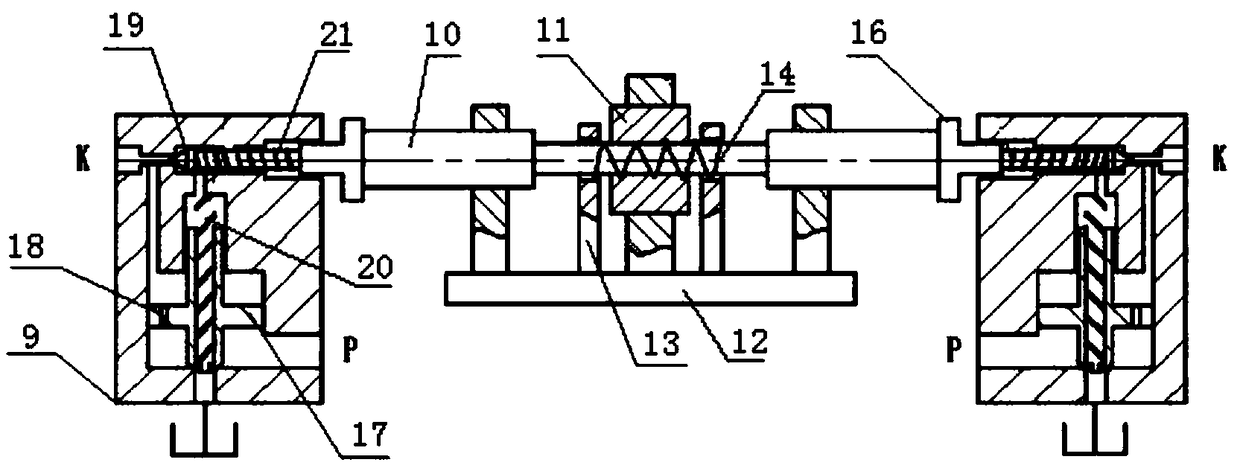 Hydraulic flow distributing system for distributing pressure proportion randomly