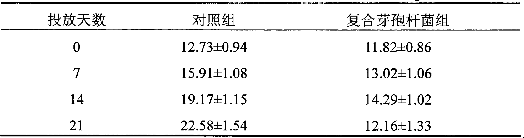 Composite bacillus preparation for improving marine culture water environment and preparation thereof