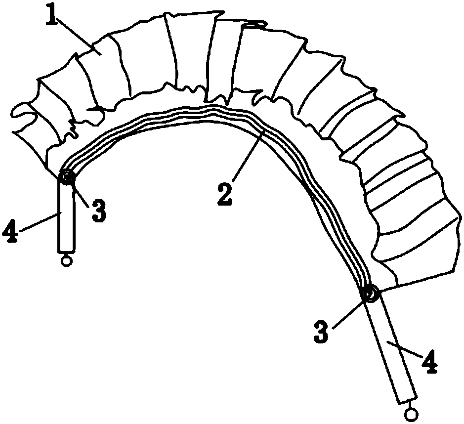 Handle with elastic component for wash towel