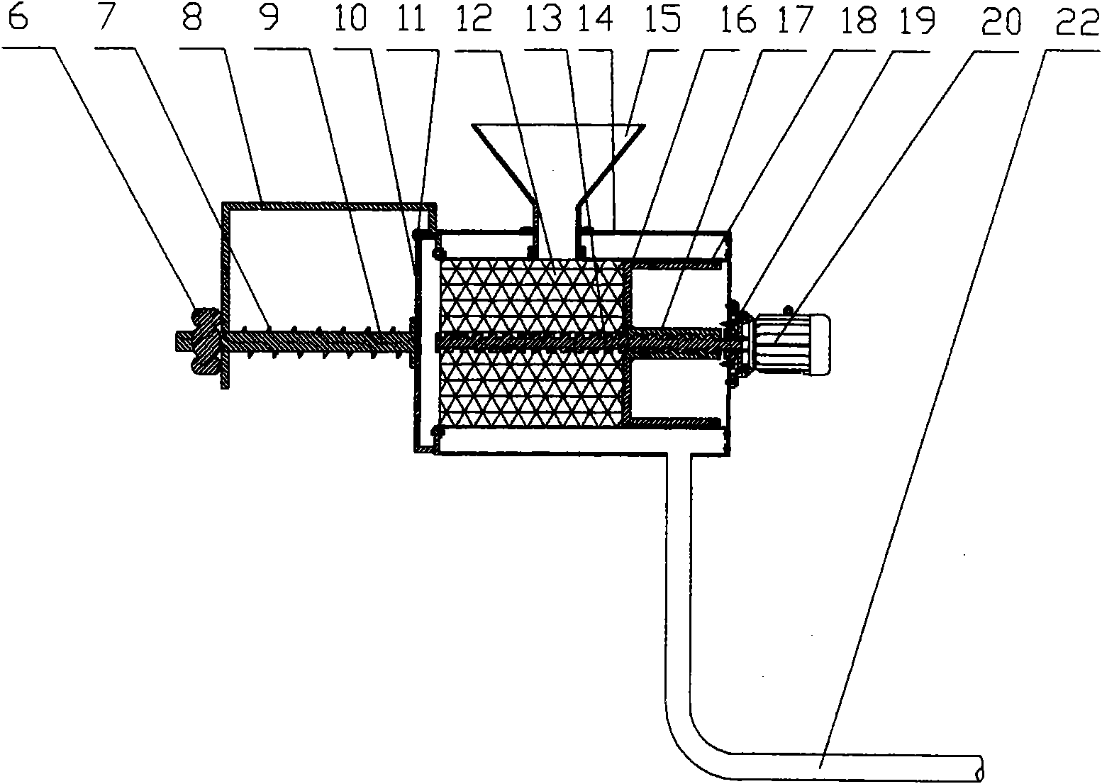 Solid-liquid separating, compressing, drying and packaging integrated machine of livestock excrements