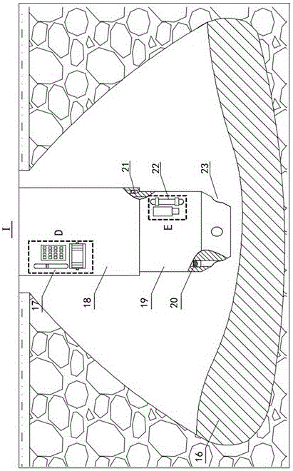 Backfill device and backfill method for chambers formed during exploitation of natural gas hydrate in seafloor