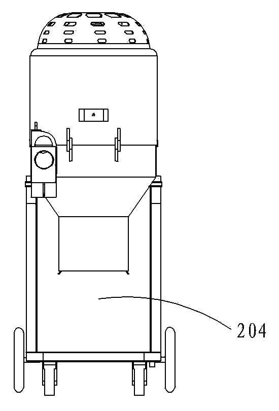 Automatic dust cleaning and placing type dust collector