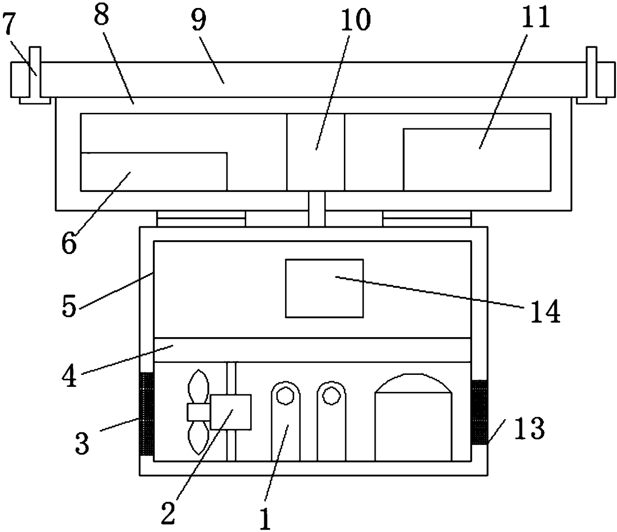 Flue gas alarm device for property management company