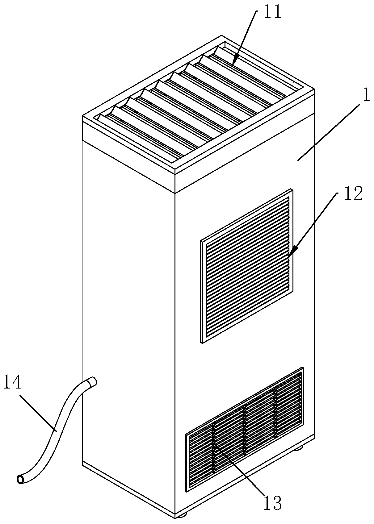 Sensible heat dehumidification purifier