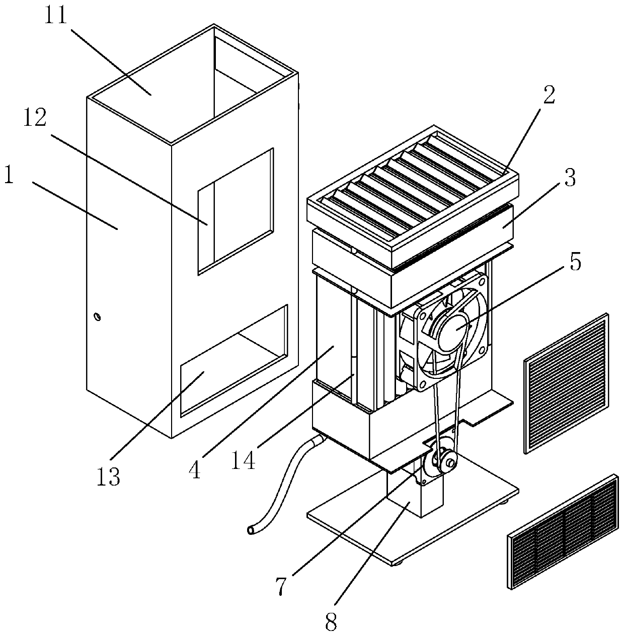 Sensible heat dehumidification purifier