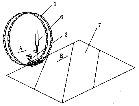 Wide strip edge pressing tool