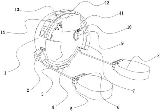 Pain relieving device for migraine patients