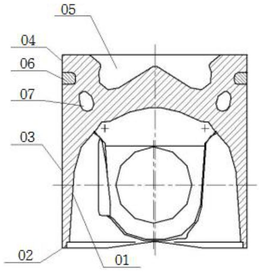 Piston blank, piston forming module and multi-path sequential controlled cooling forming method