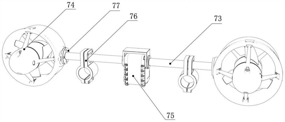 Underwater outer limb and application thereof