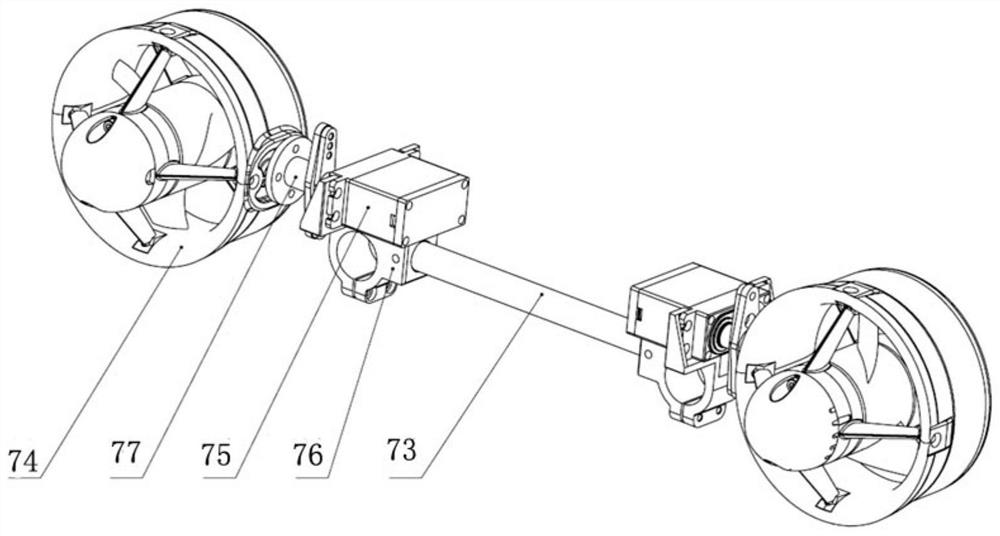 Underwater outer limb and application thereof