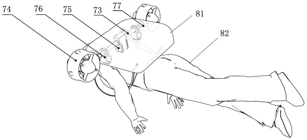 Underwater outer limb and application thereof