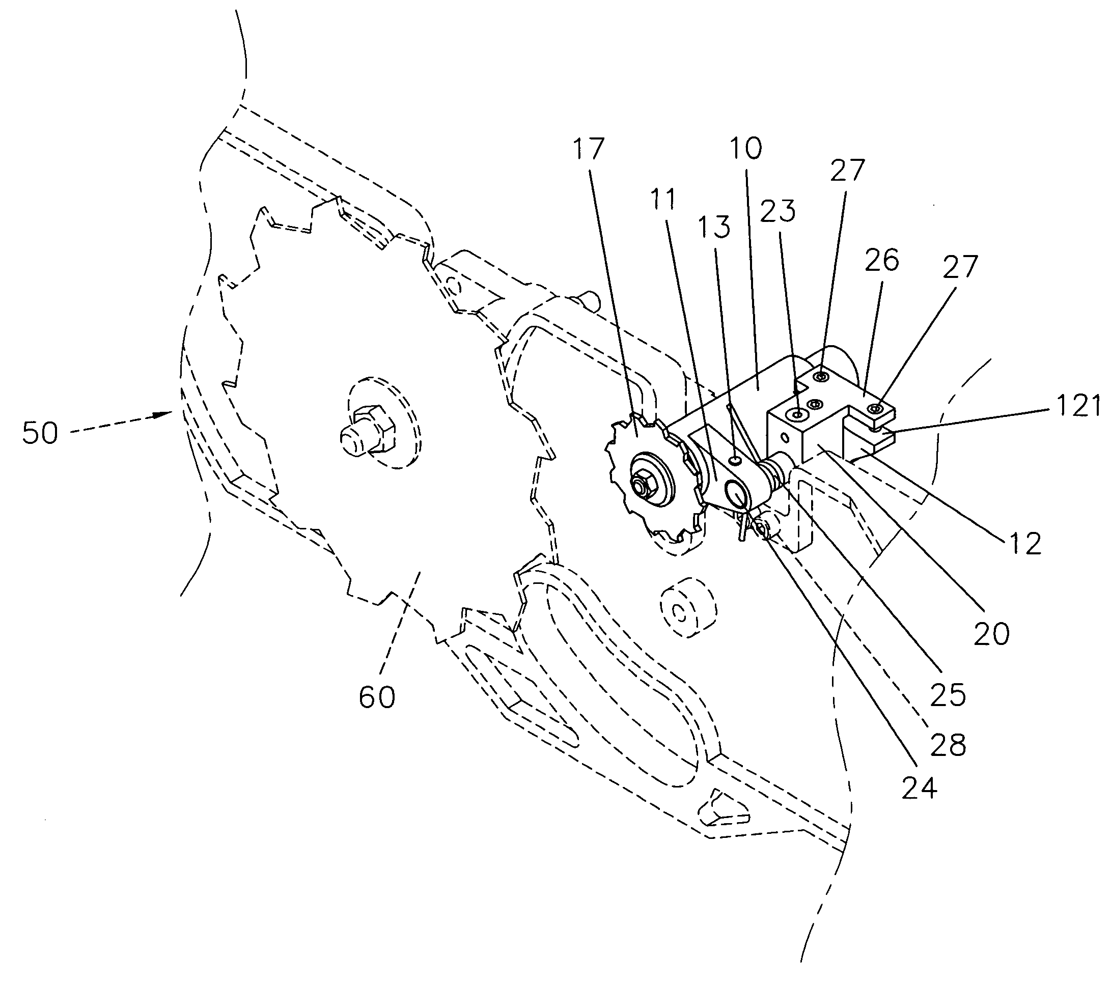 Pre-cutting blade assembly for table saw