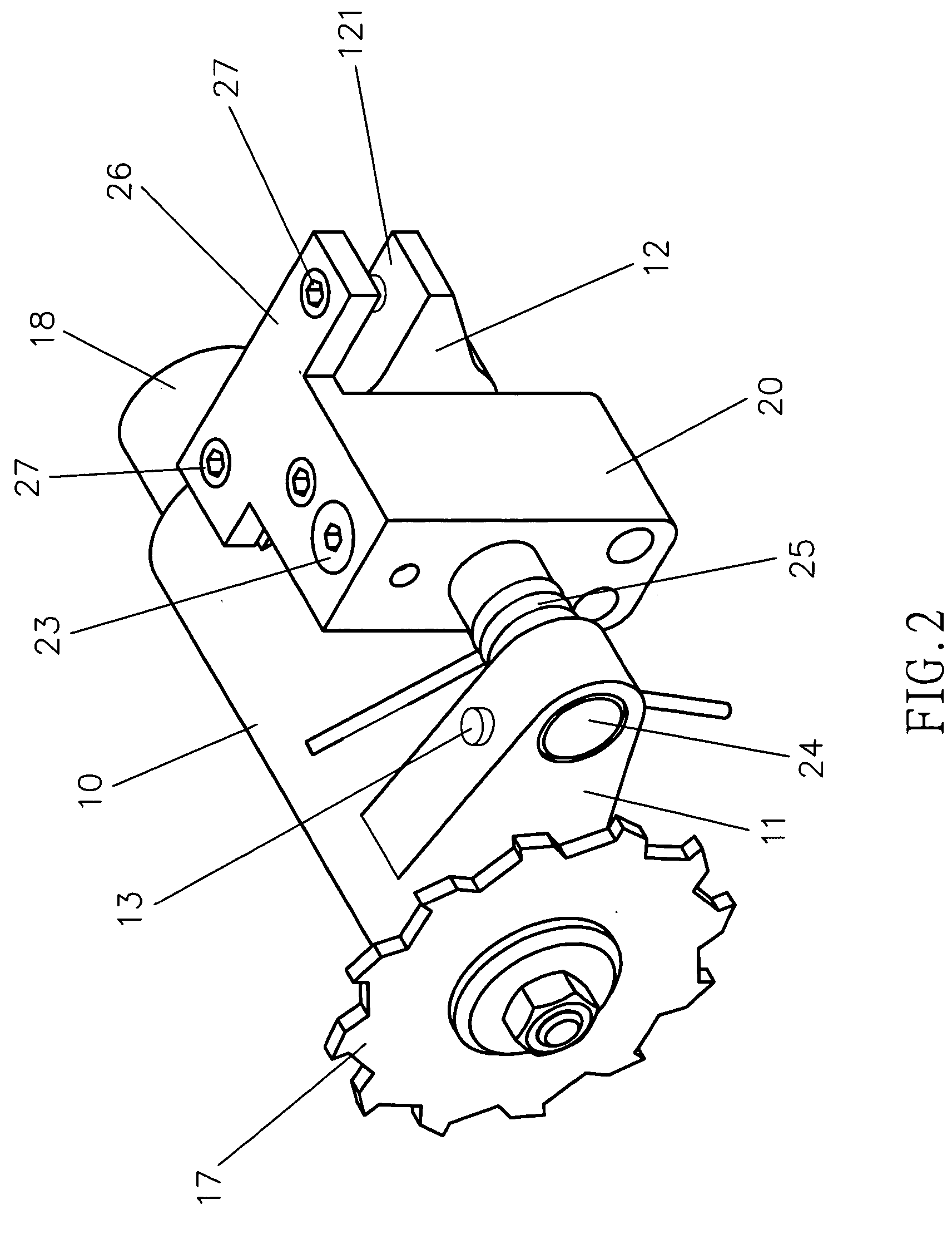 Pre-cutting blade assembly for table saw