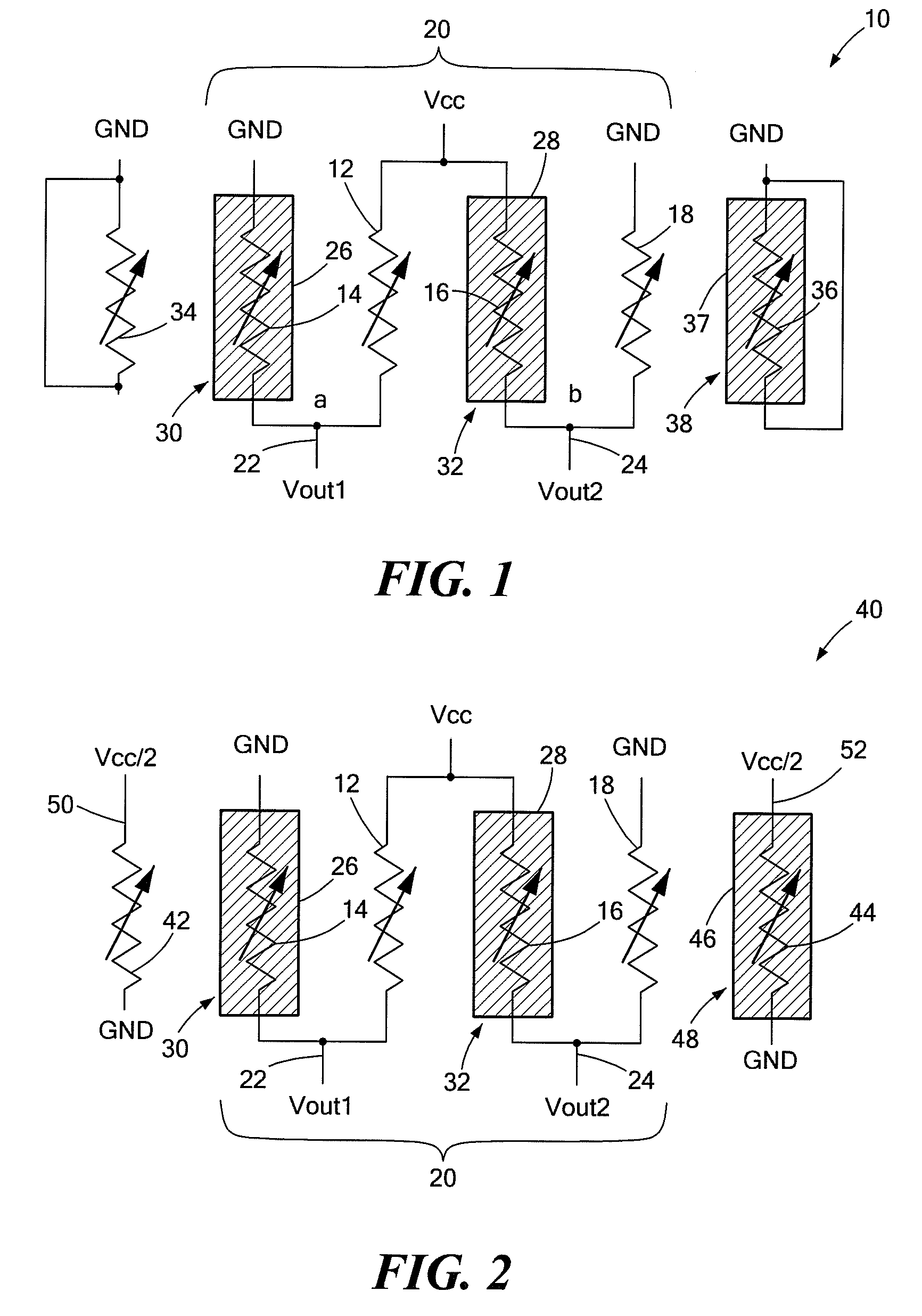 Matching of GMR sensors in a bridge