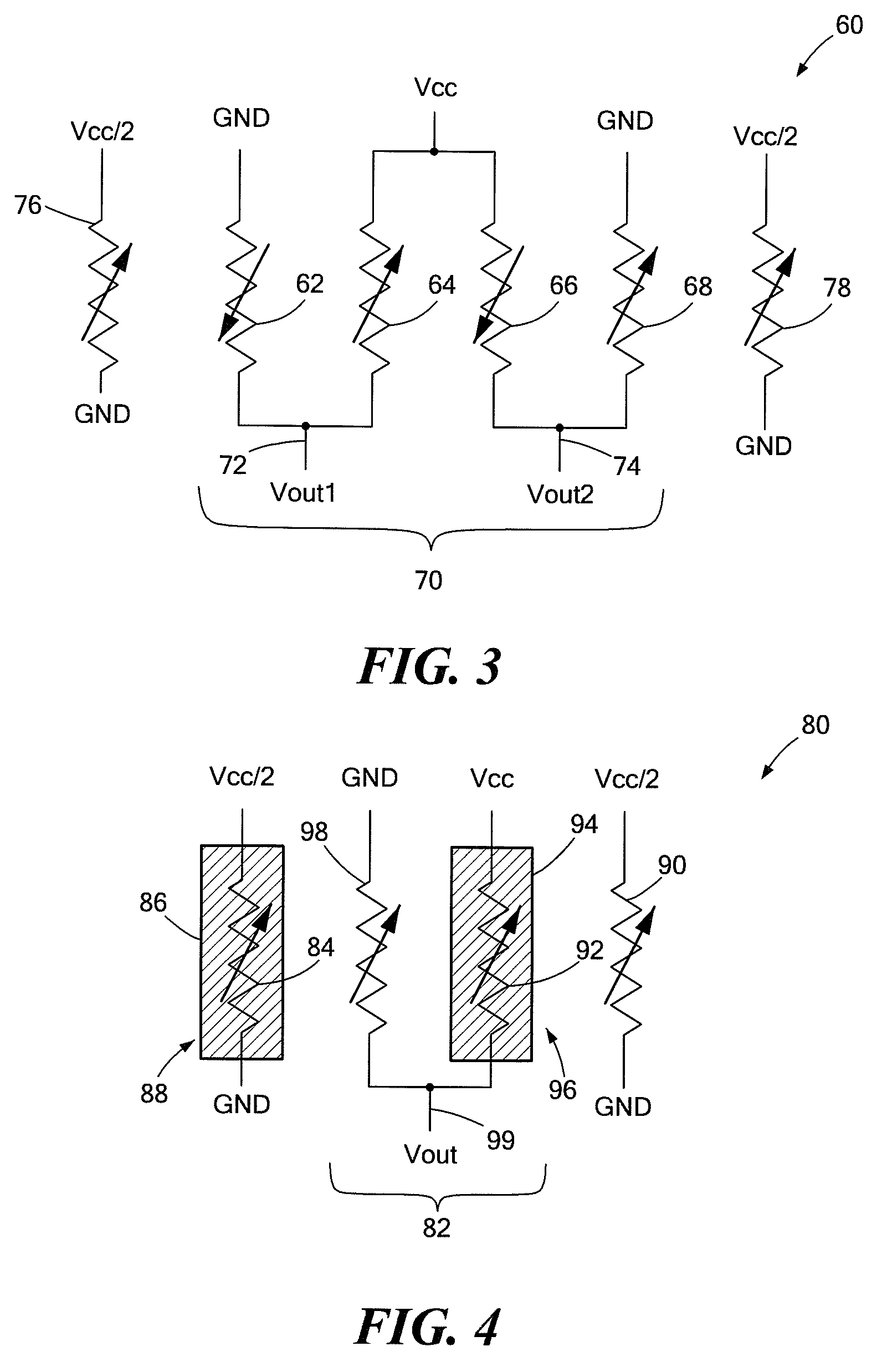 Matching of GMR sensors in a bridge