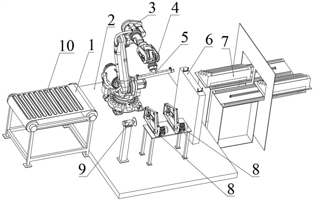 An automatic grinding and polishing system and automatic polishing process for thin-walled stamping parts