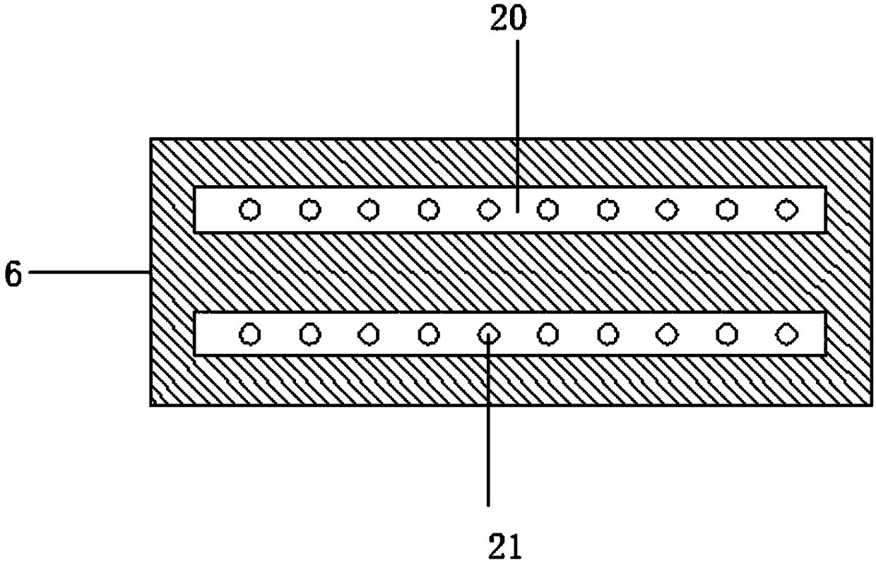 Adjustable reciprocating-type back pounding massaging bed