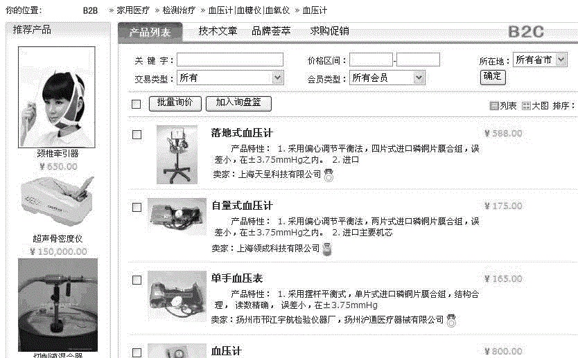 A method for comparing the same kind of information among different functional blocks according to the corresponding relationship of classification