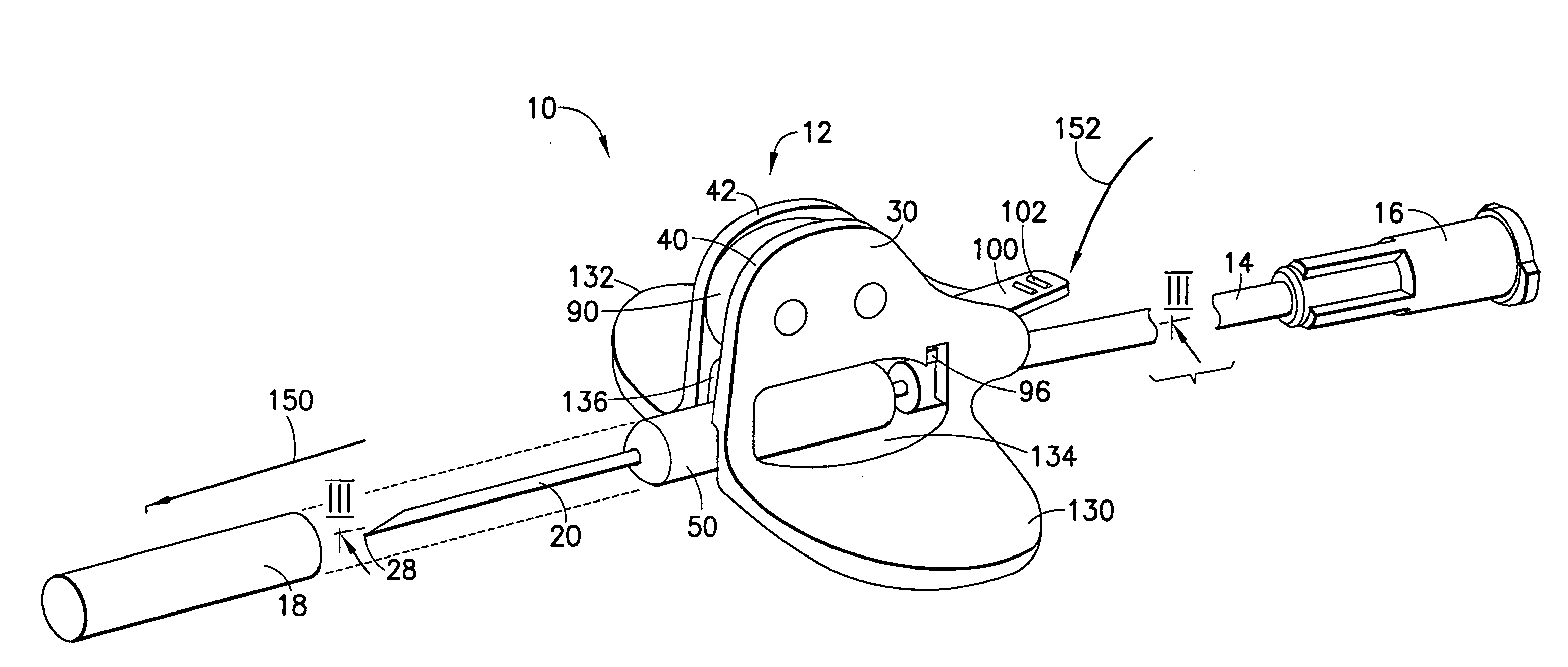 Forward blunting wingset with leaf spring driven shield