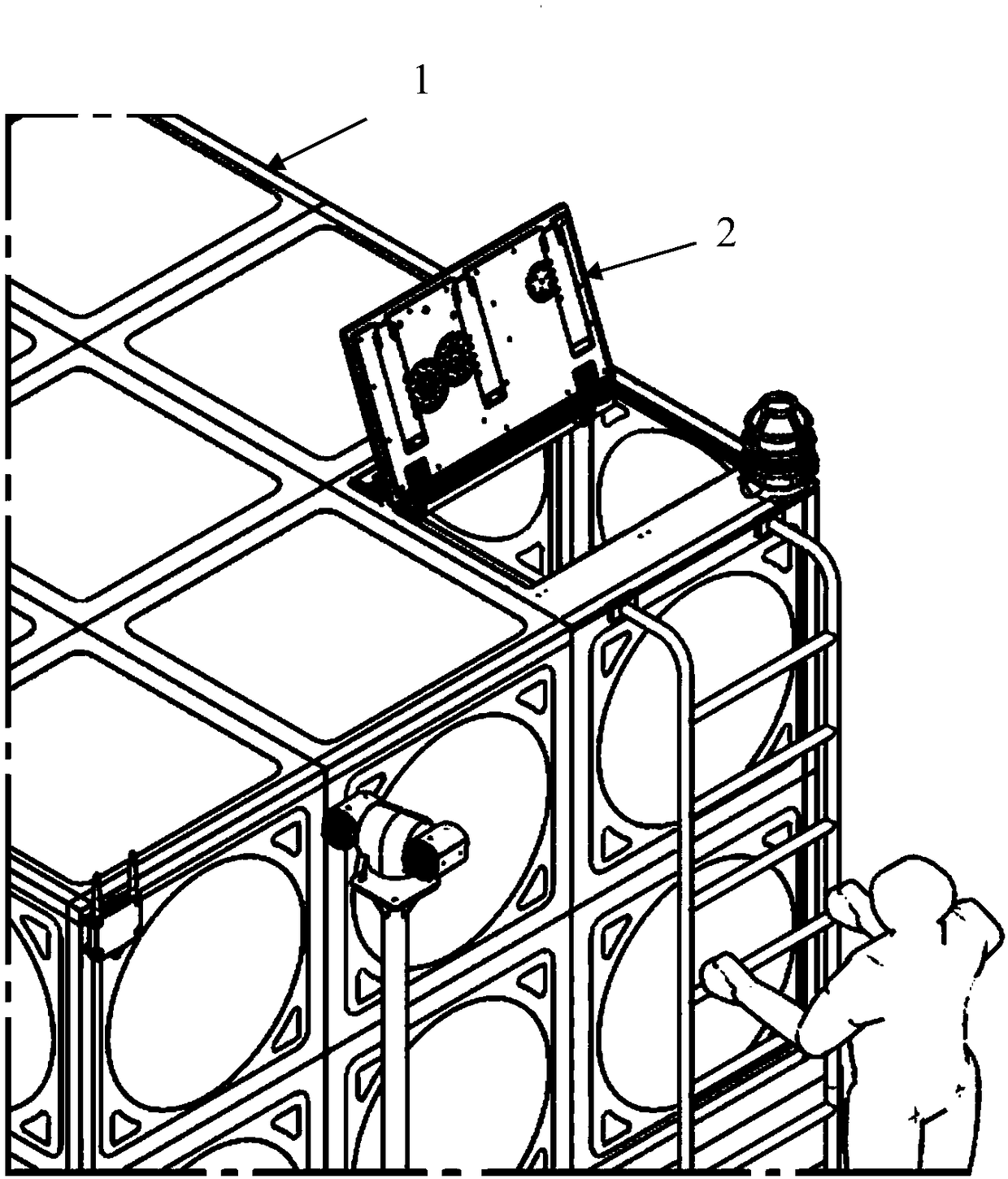 Application method of block chain technique to secondary water supply facilities