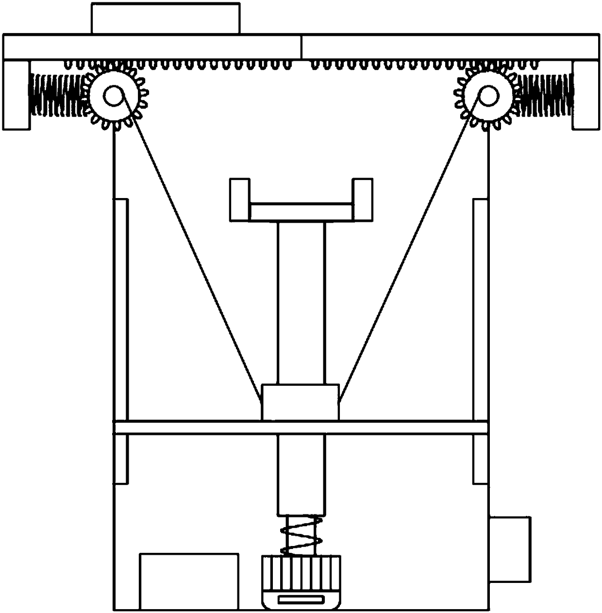 Lifting type anti-theft multimedia display cabinet