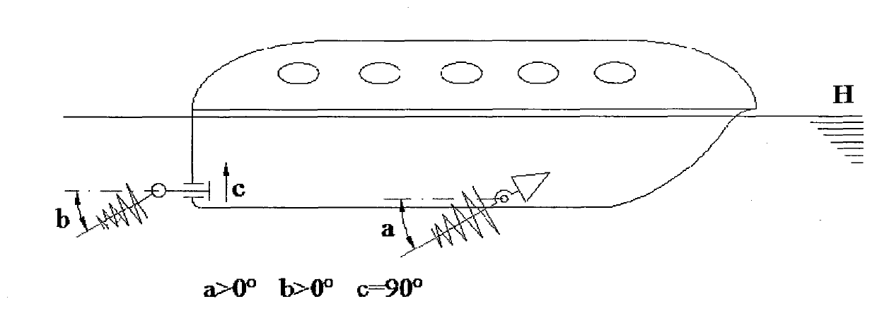 High-speed ship on basis of double inclinable screw propellers