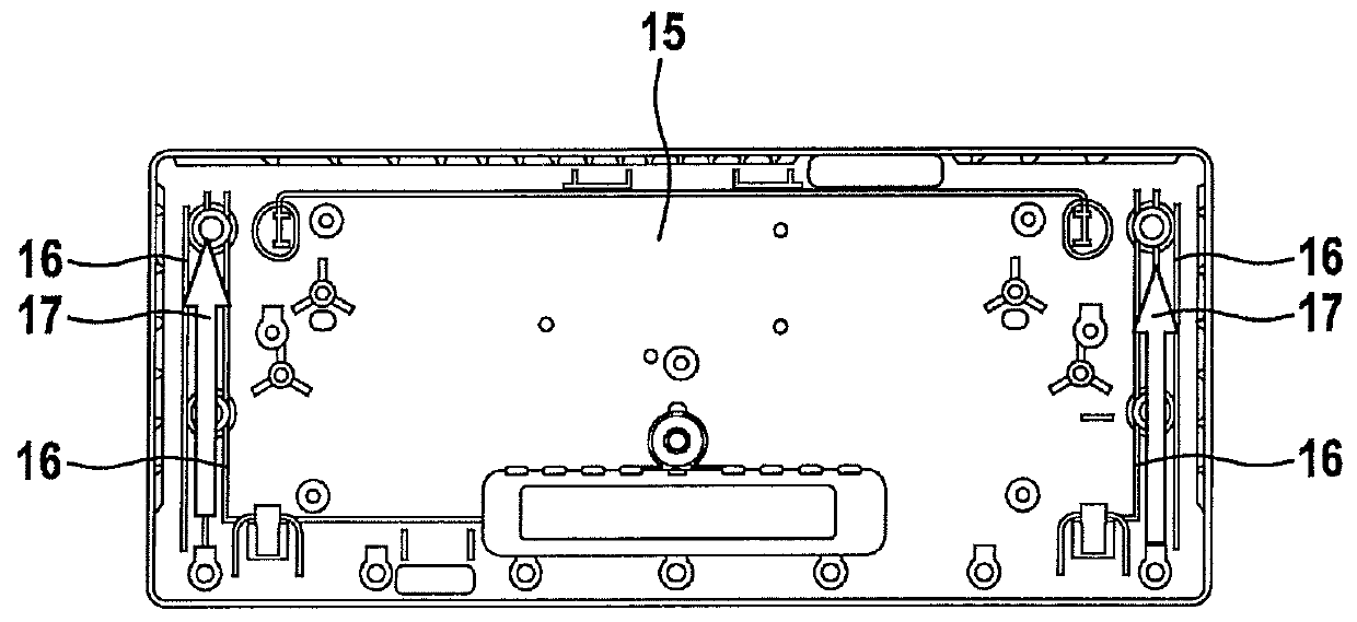 Carrier for a display module and display apparatus having such a carrier