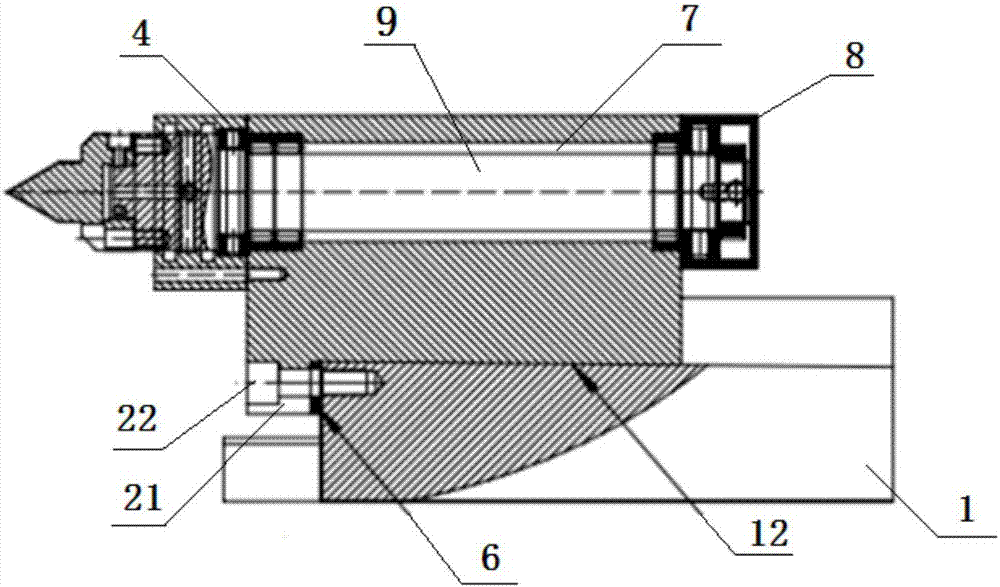 Tailstock tip device capable of adjusting machining accuracy