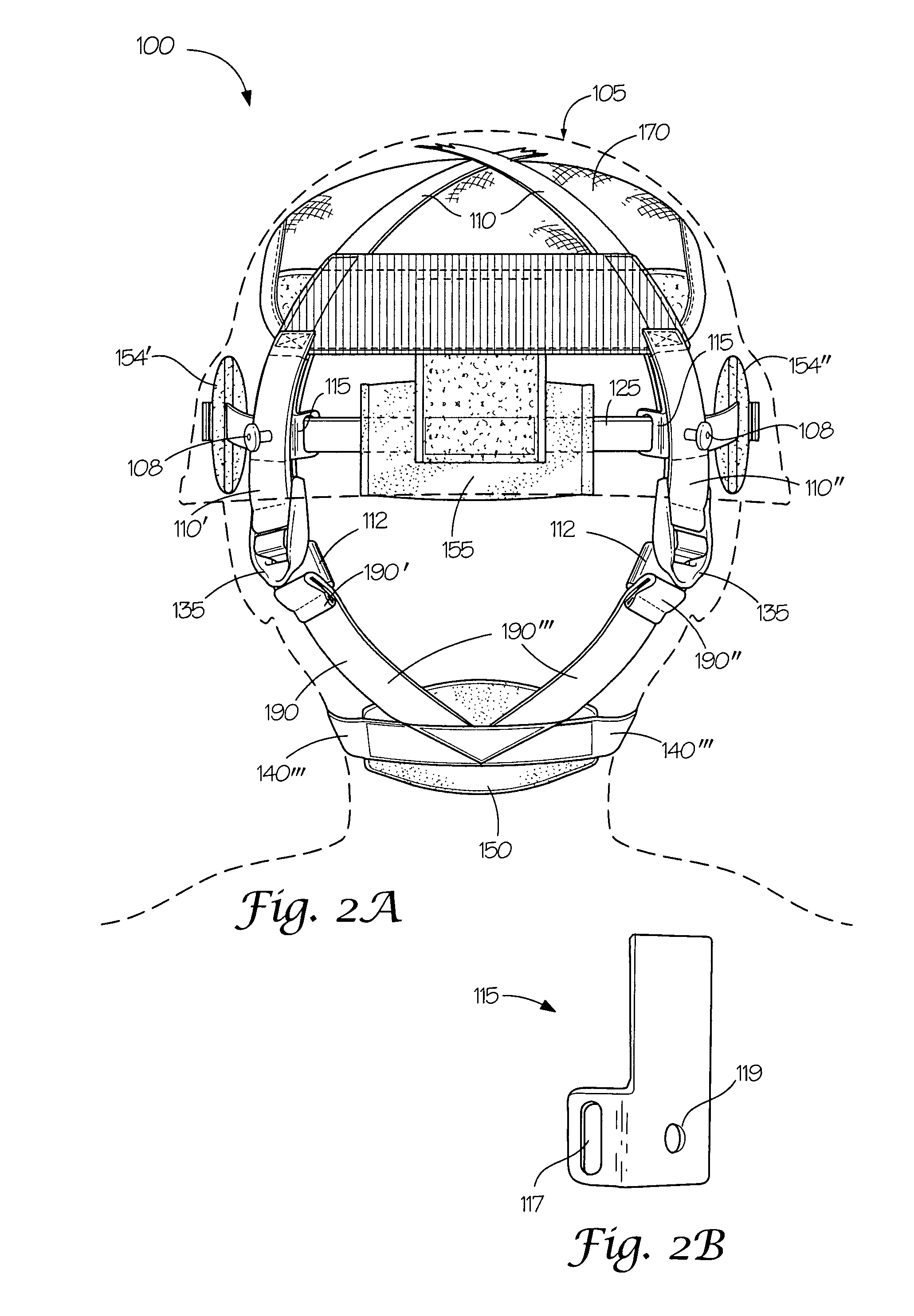 Suspension system and chin strap assembly for a helmet