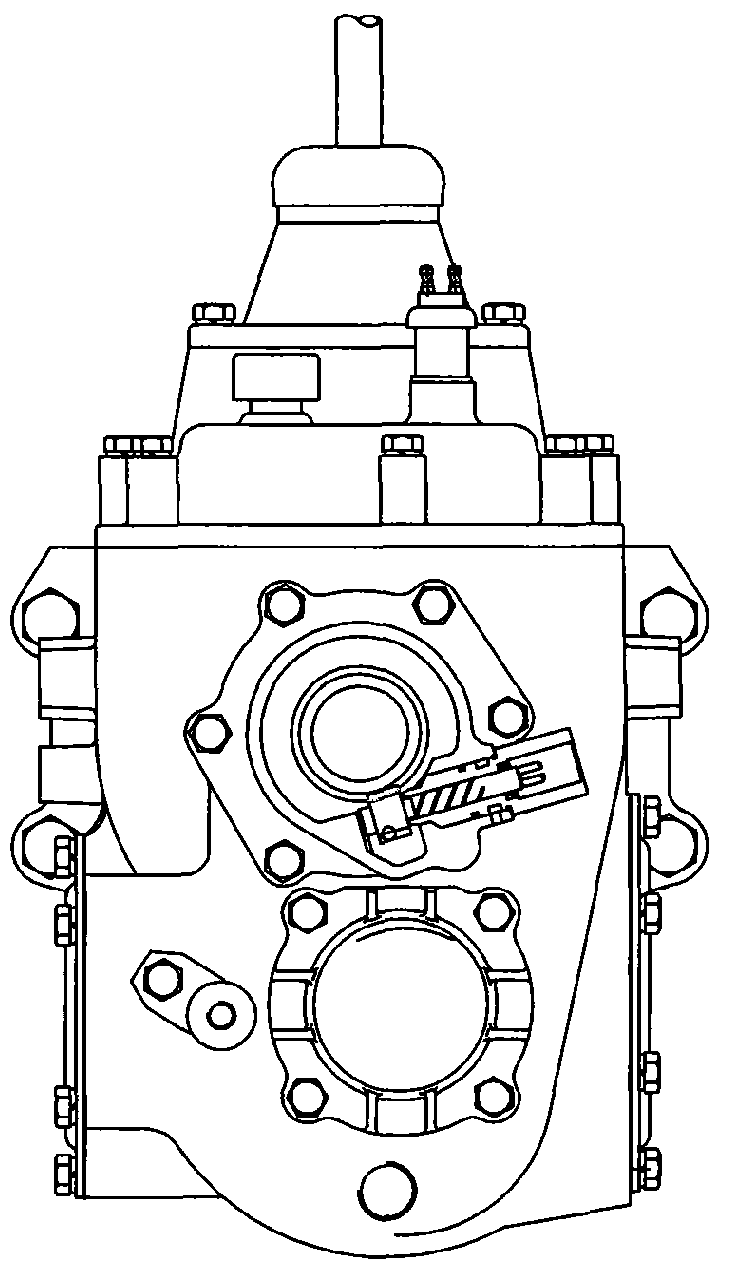 Multi-gear combined type transmission with prepositioned auxiliary box