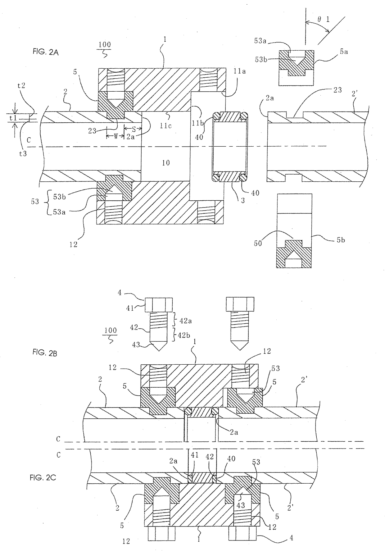 Pressure Pipe Connection Method and Method for Constructing Pressure Pipe with Flange