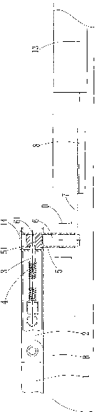 Driver's cab boarding device of automobile crane