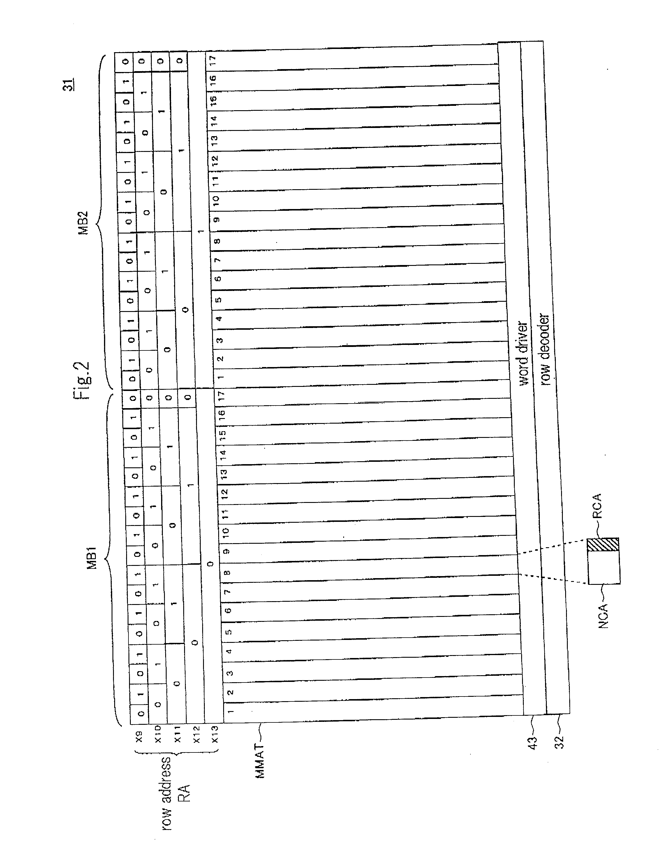 Semiconductor device enabling refreshing of redundant memory cell instead of defective memory cell