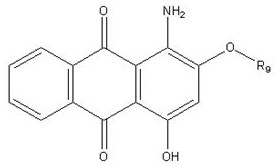 Blue reactive dye composition and application thereof