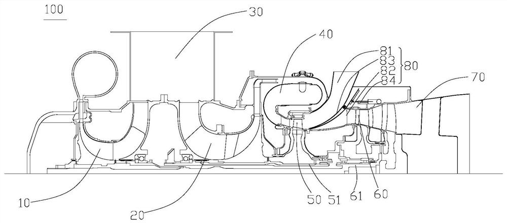 Auxiliary power device and exhaust control method of auxiliary power device