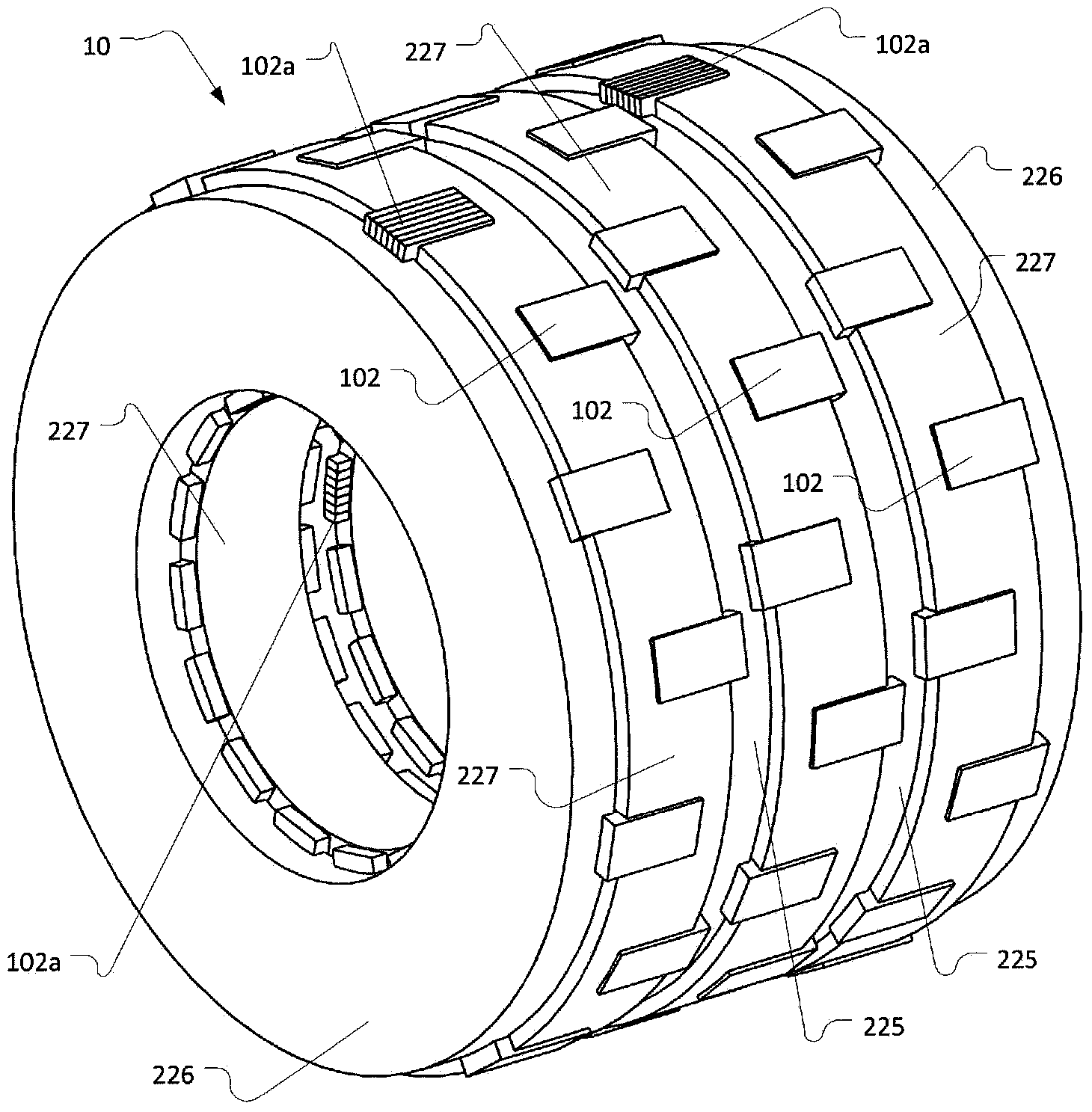 Stator and rotor for an electric machine