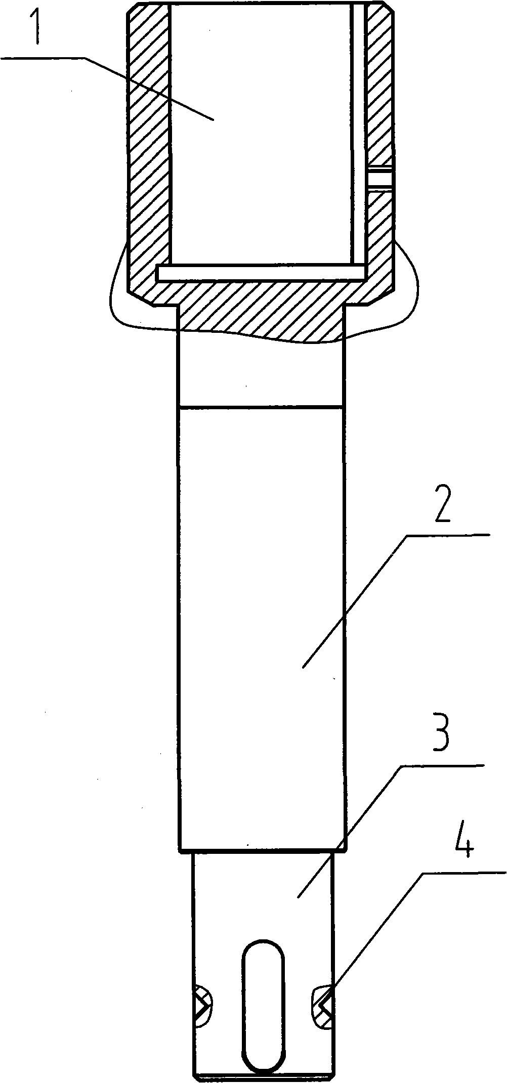 Motor extending shaft of full-automatic sewage pollution-cleaning machine