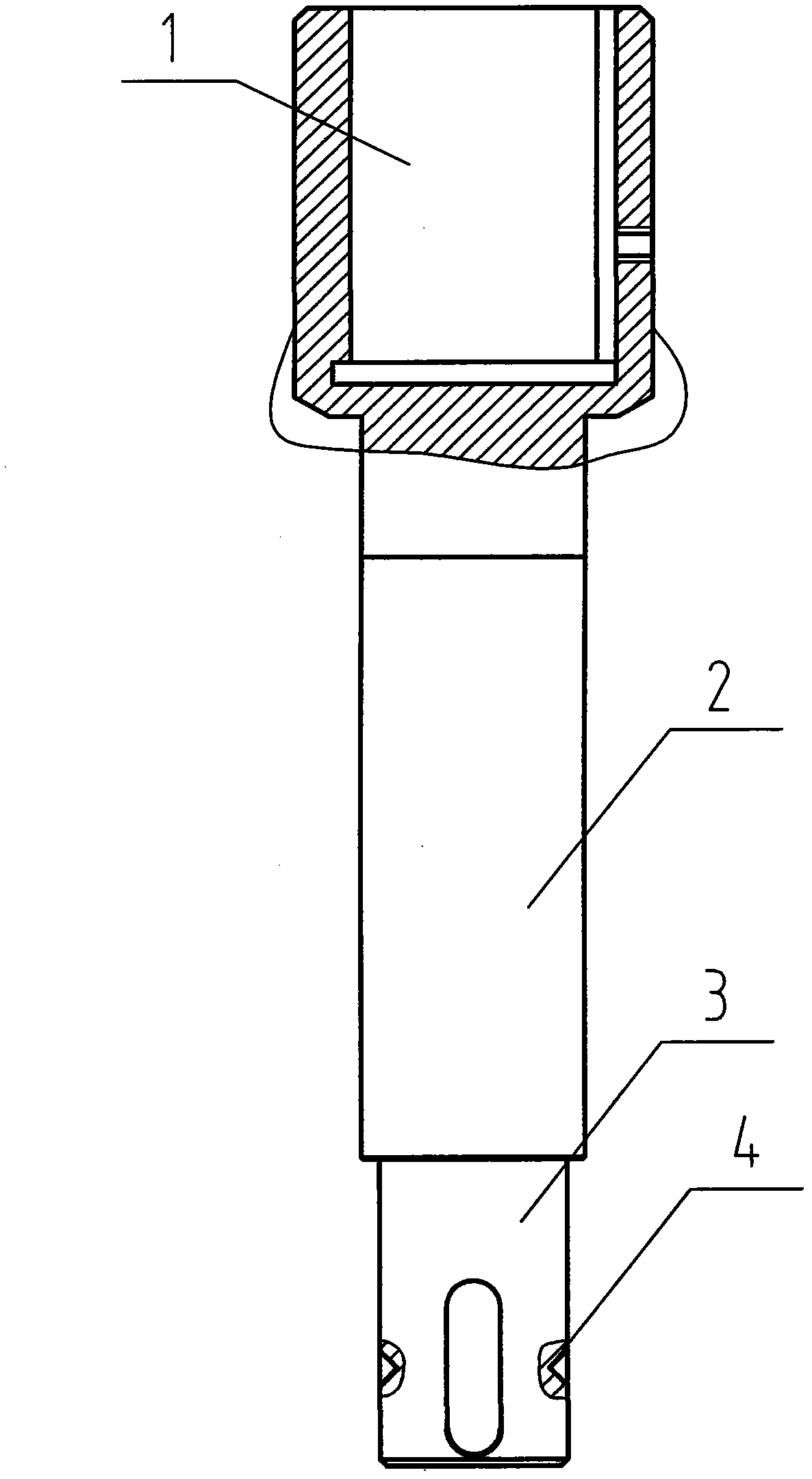 Motor extending shaft of full-automatic sewage pollution-cleaning machine