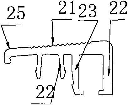 Novel door sill of vertical hinged door