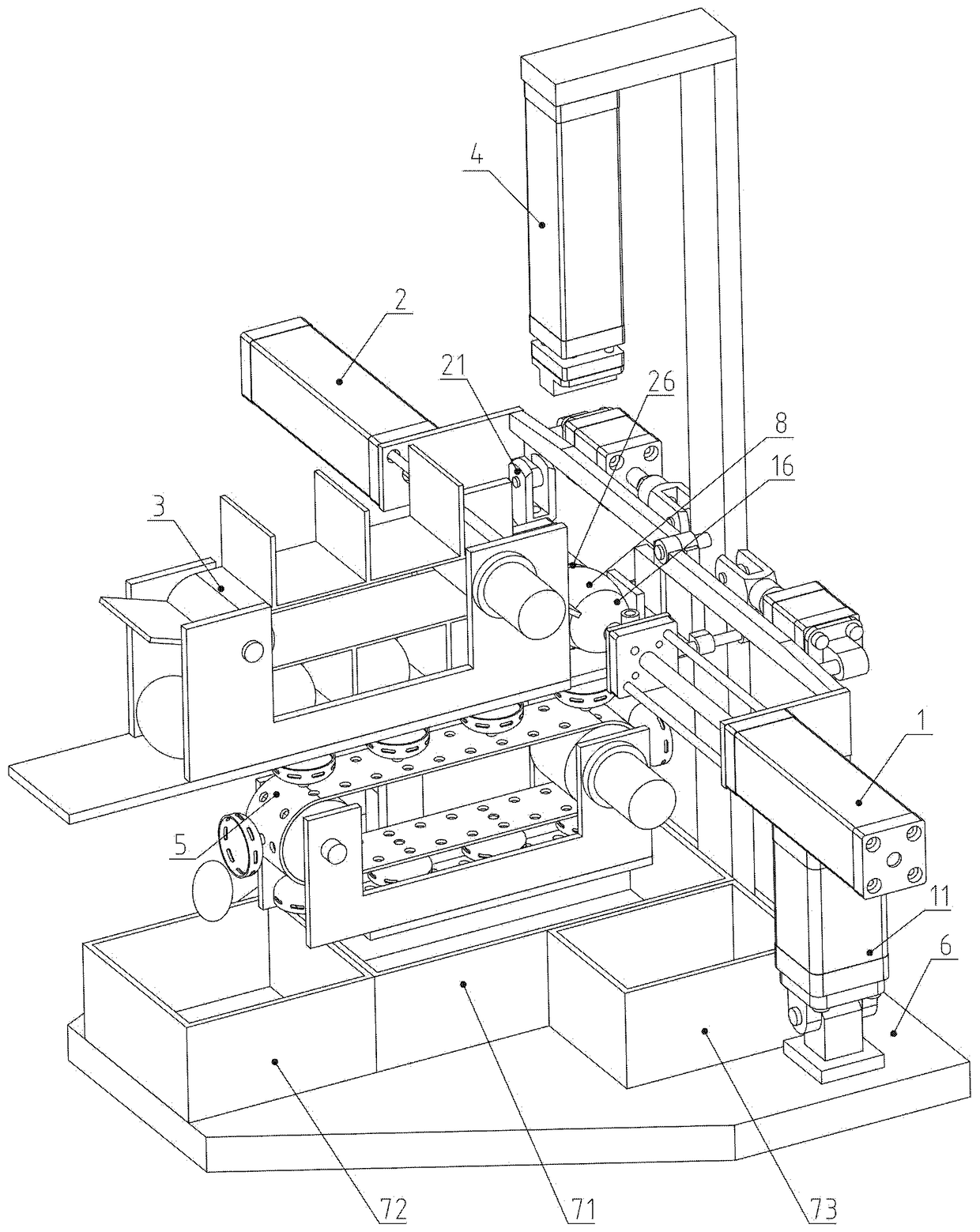 Device for automatically breaking egg shell, shelling eggs and separating egg white from egg yolk