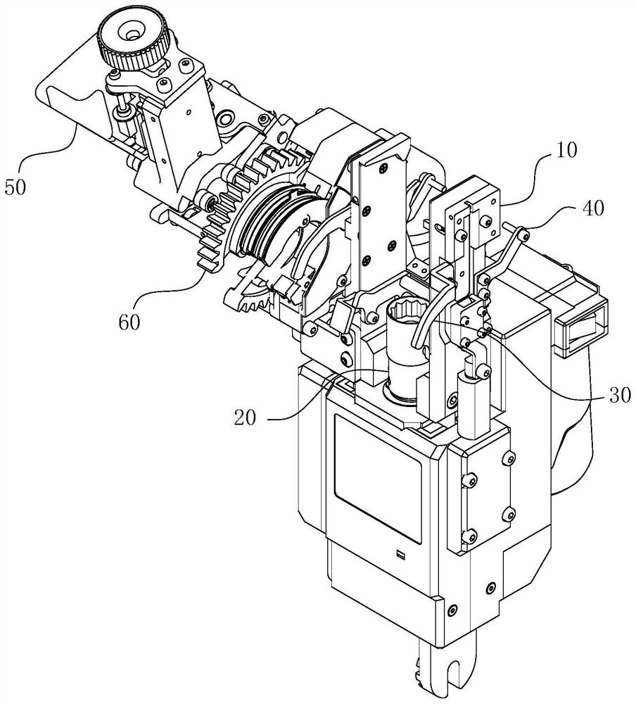 Self-compensation type wire clamp installation system for J-shaped wire clamp