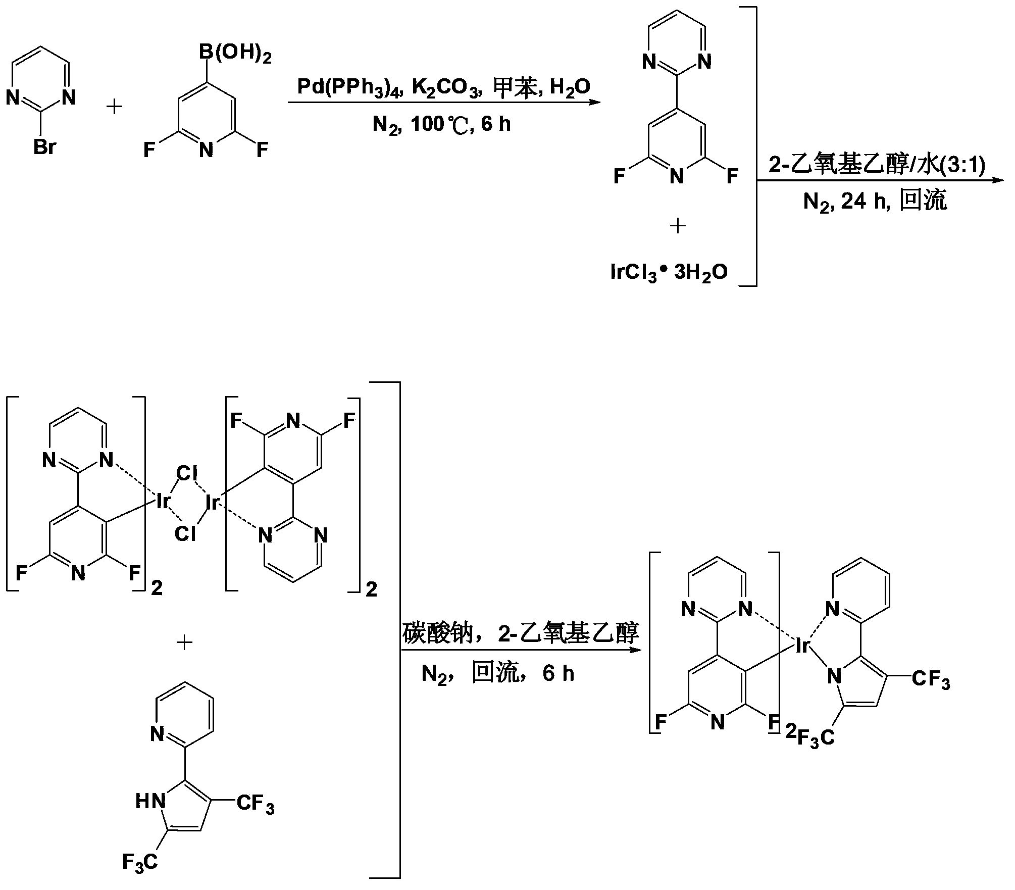 Organic electroluminescent material, preparation method and application thereof