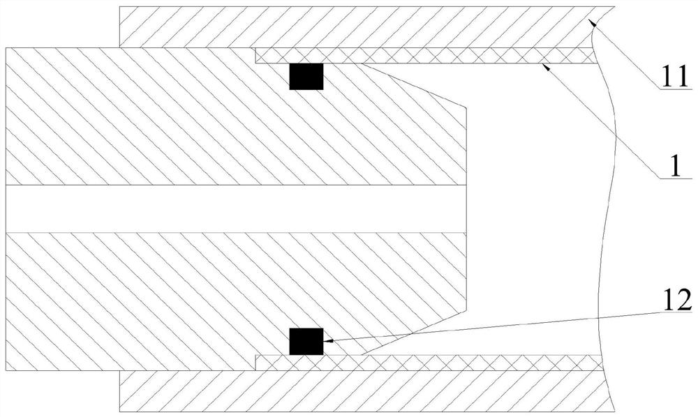 An electric heating sealing push head and metal forming process