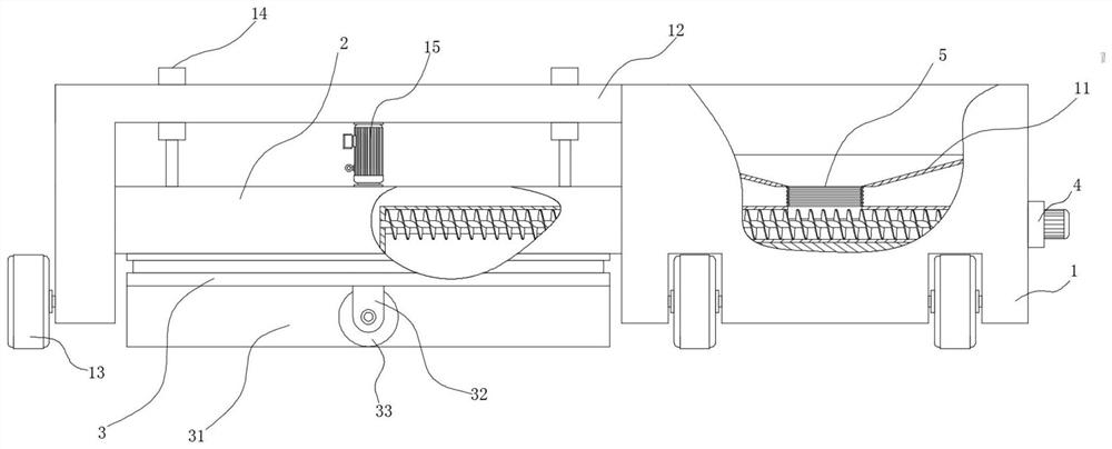 Base layer laying device for road engineering