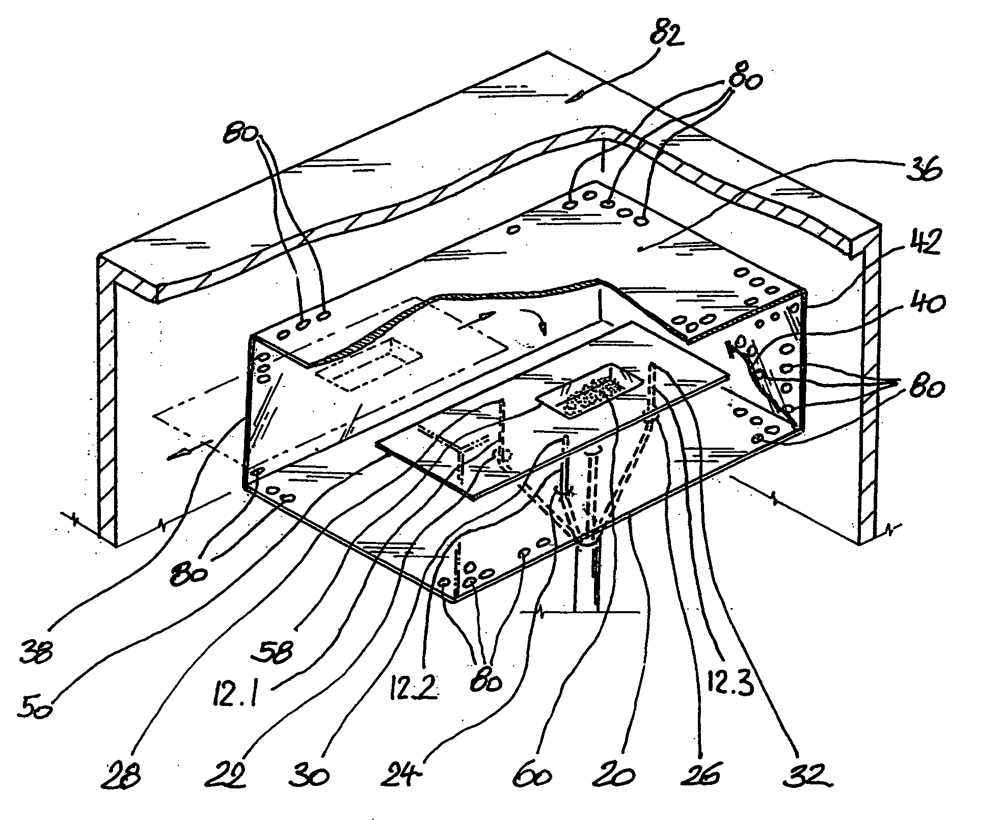 Scale for weighing blister packs that contain powder