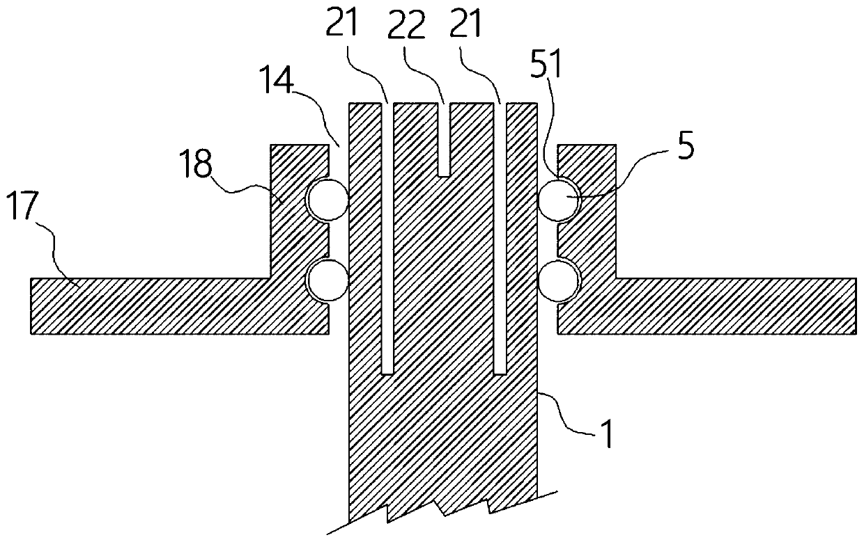 Device and method for simulation test of direct-current sleeve sealing ring