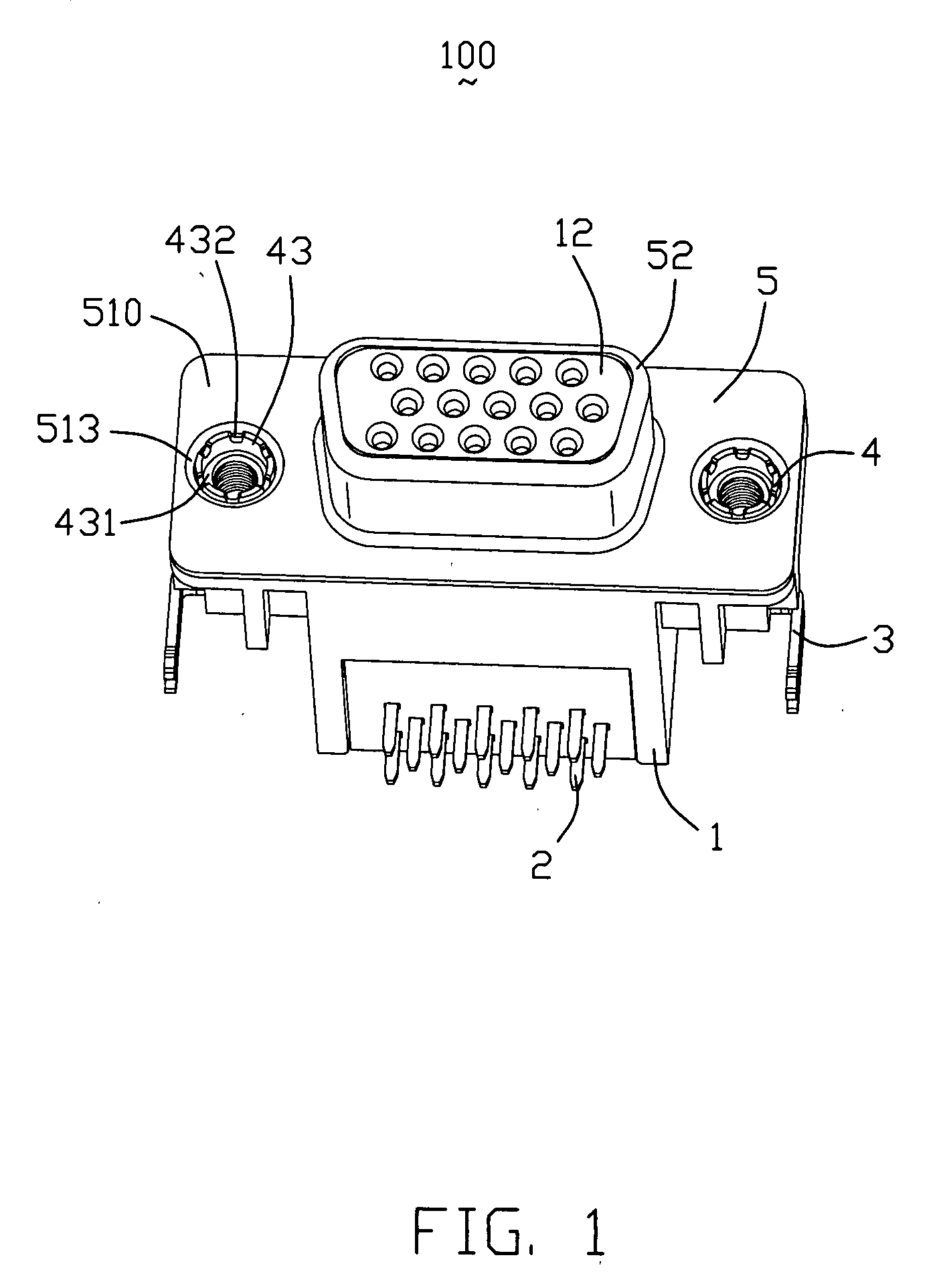 Electrical connector with improved fastener