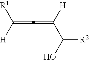 Optically active axially chiral alpha-allenic alcohol, synthesis method and use thereof