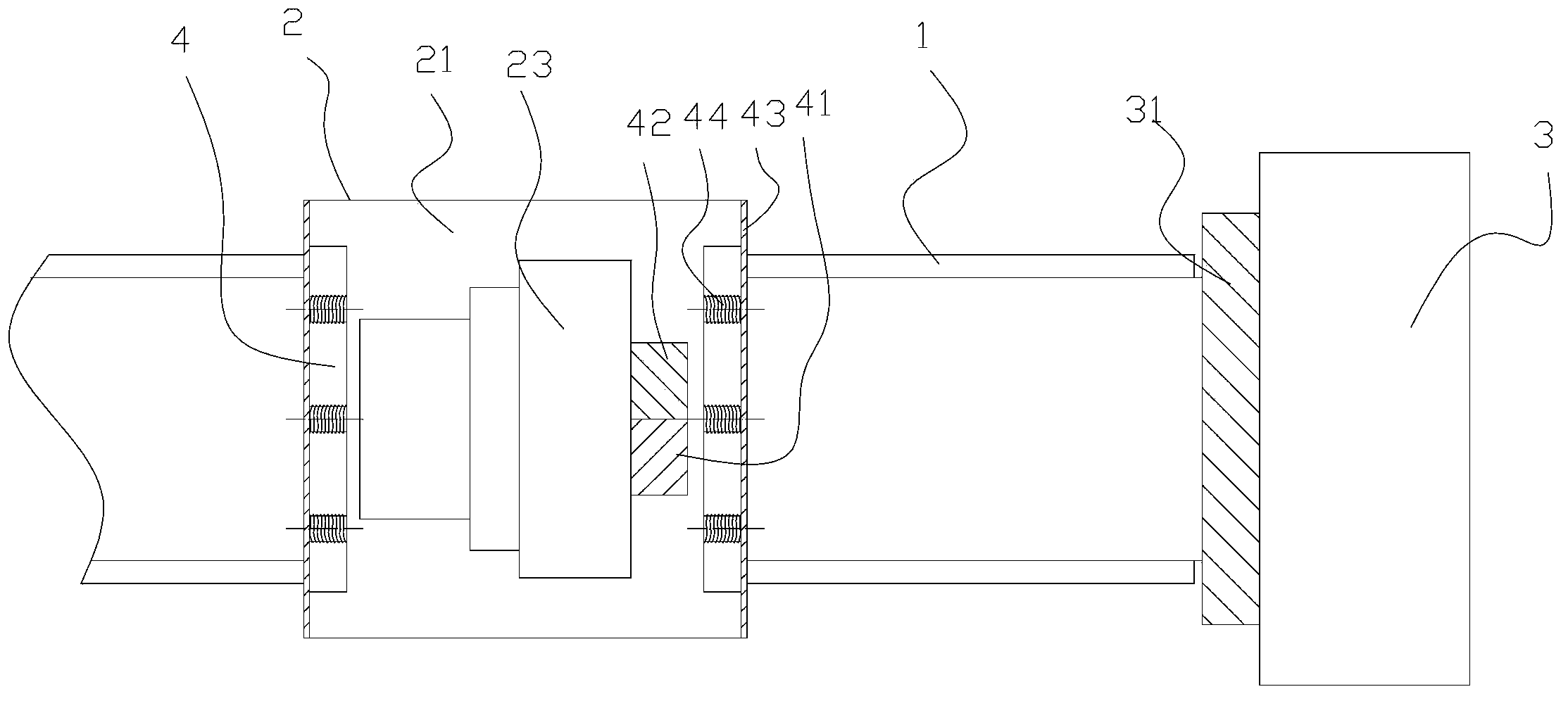 Buffer device of travelling crab